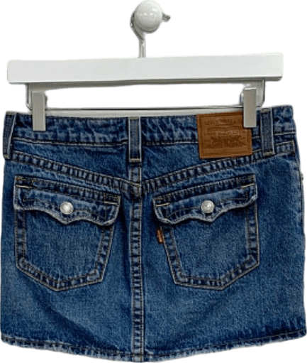 Levi's Blue Denim Mini Skirt W25 - Reliked