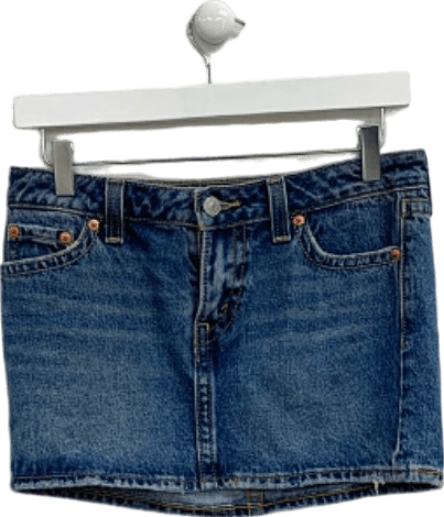 Levi's Blue Denim Mini Skirt W25 - Reliked