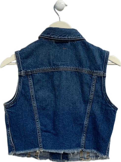 Levi's Blue Denim Vest UK S - Reliked
