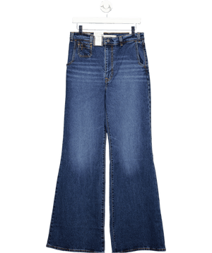 LEVI'S Blue Mid Ble High Waisted Ribcage Bell Jeans L34 W29