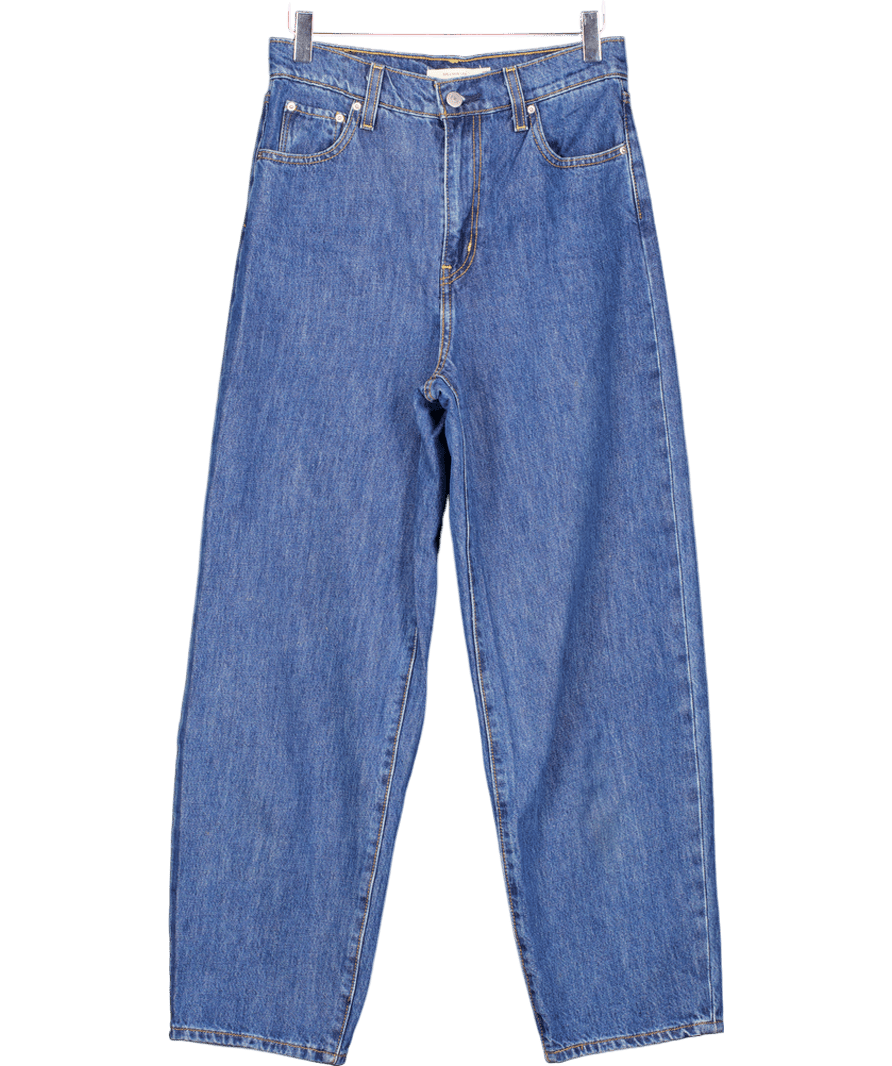 LEVI'S Blue Mid - blue Balloon Leg Jeans - L28 W26 - Reliked