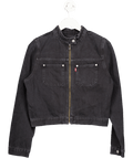 LEVI'S Blue Moto Trucker Jacket UK M - Reliked