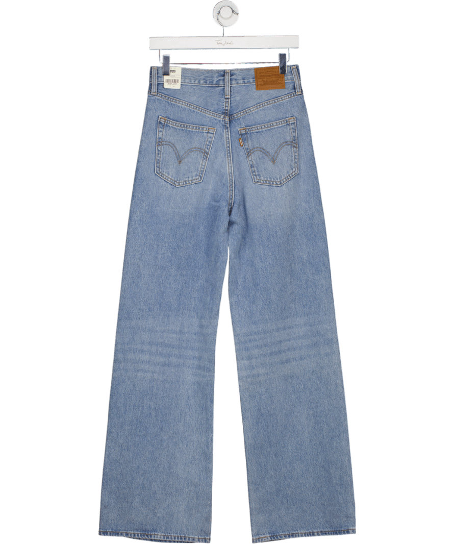 levis Blue Ribcage Wide Leg Jeans W26 - Reliked