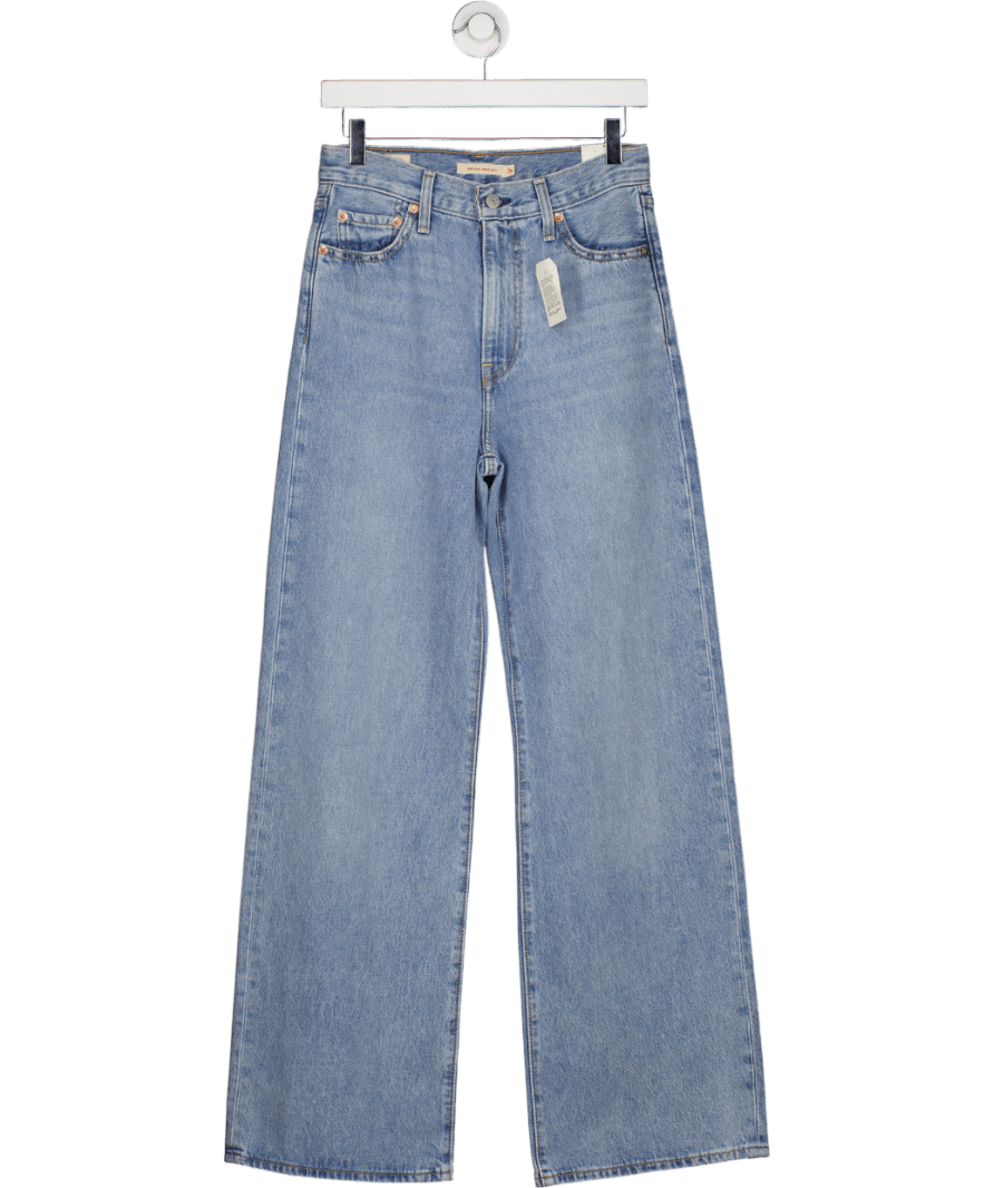 levis Blue Ribcage Wide Leg Jeans W26 - Reliked