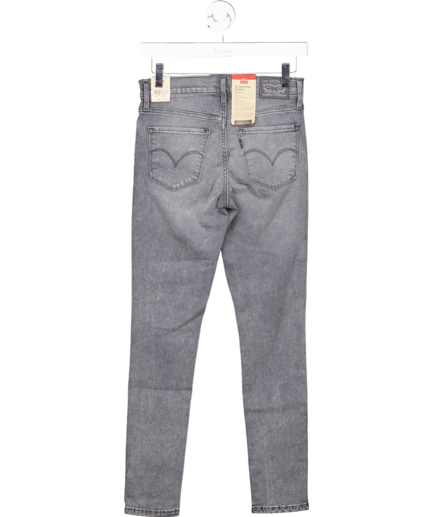 LEVI'S Grey Wash 311 Shaping Skinny Jeans L28 W25 - Reliked