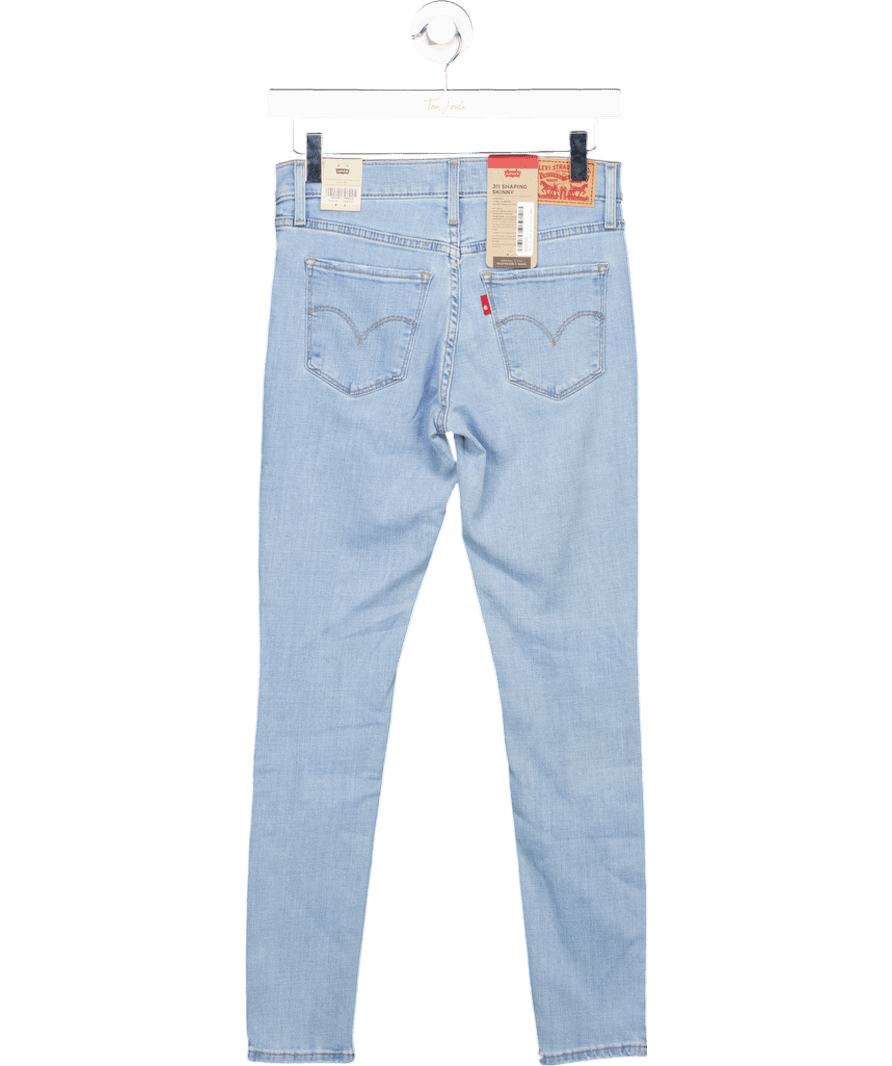 LEVI'S Light Blue 311 Shaping Skinny Jeans L28 W25 - Reliked