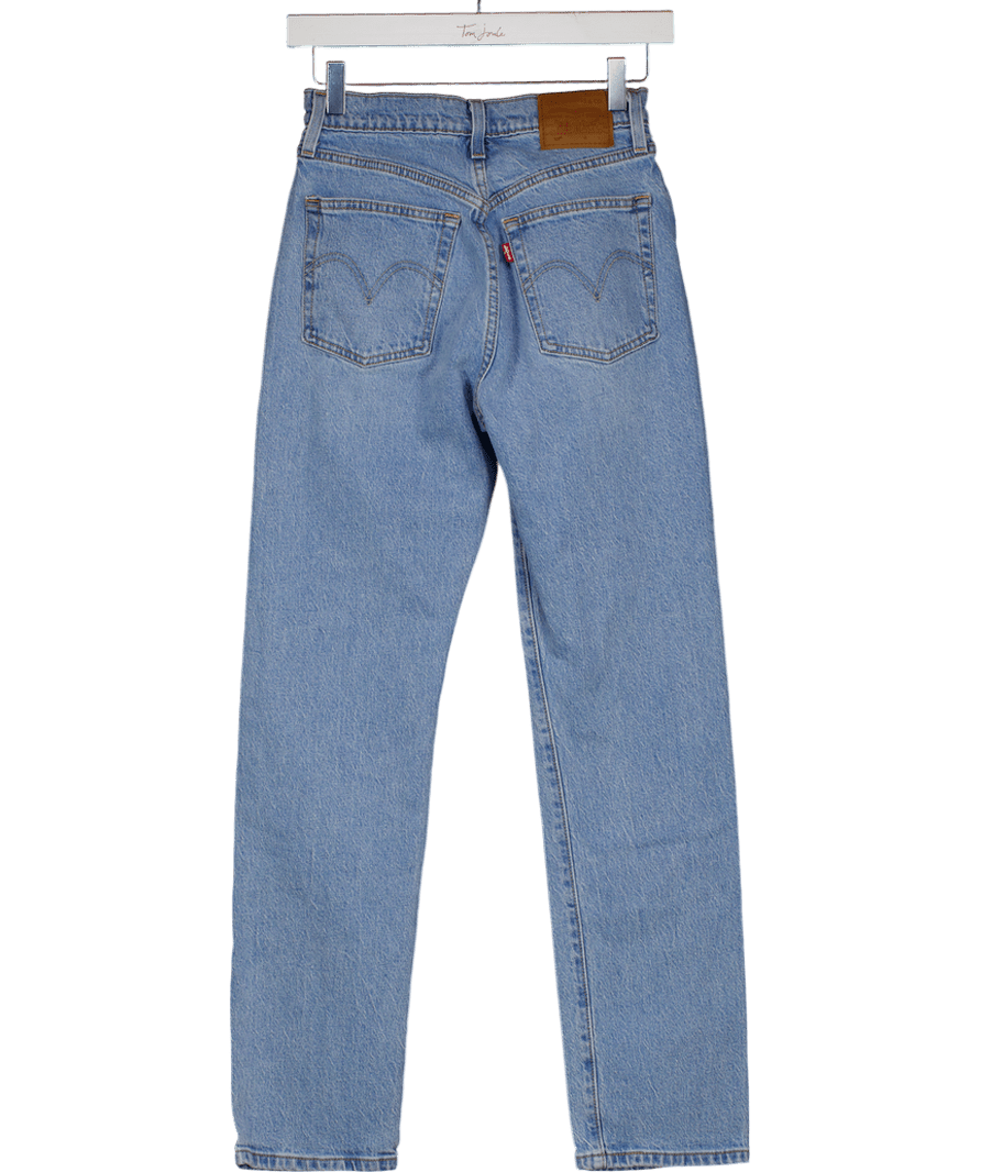 LEVI'S Light Blue 501 High Rise Jeans L30 W25 - Reliked