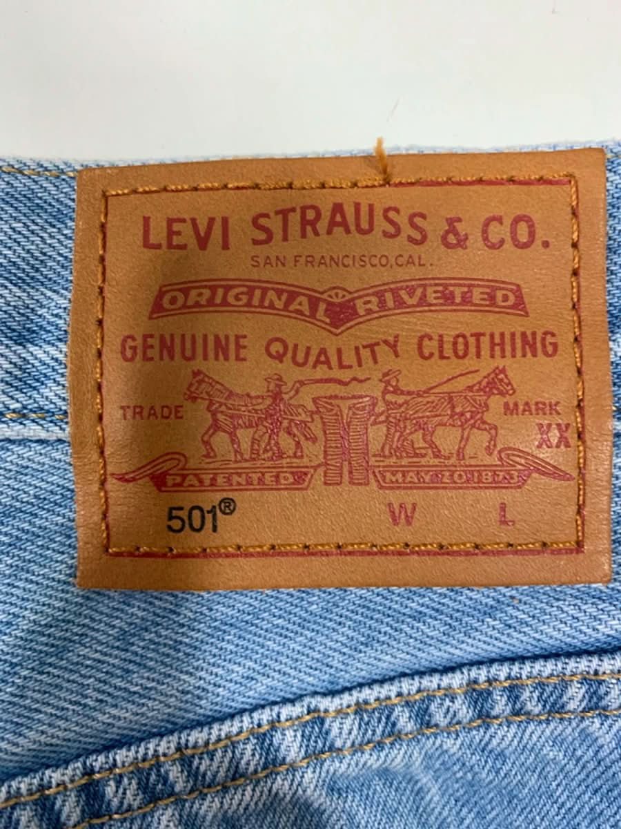 Levi's Light Blue 501 Original Cut - off Denim Shorts W26 - Reliked