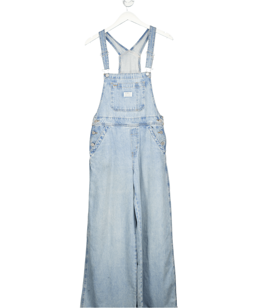 LEVI'S Light Blue Vintage Denim Overalls / Dungarees UK S - Reliked