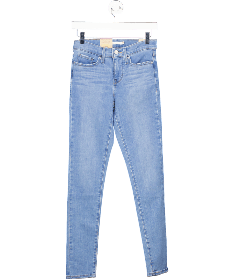 LEVI'S Mid Blue 311 Shaping Skinny Jeans L30 W25 - Reliked