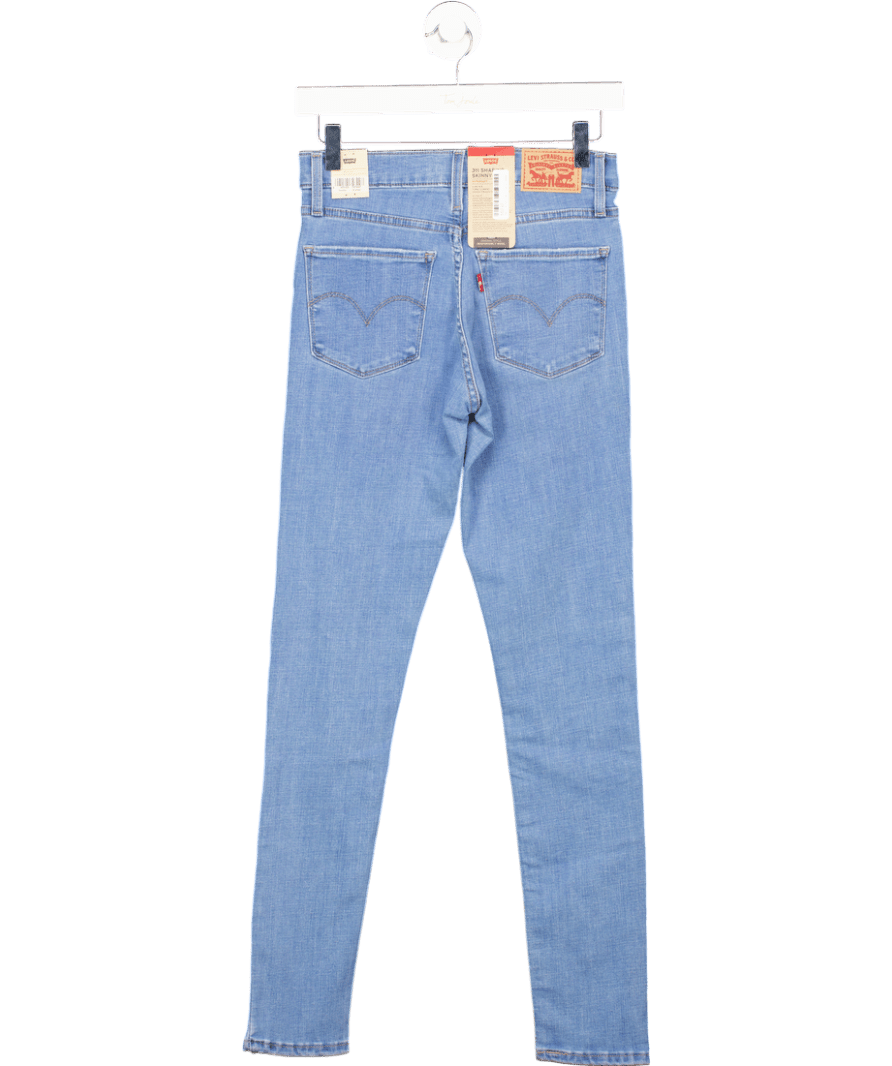 LEVI'S Mid Blue 311 Shaping Skinny Jeans L30 W25 - Reliked
