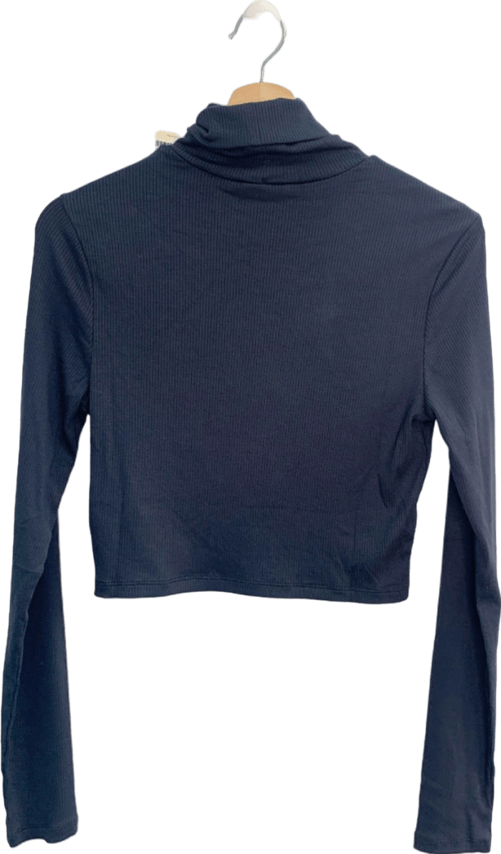 Levi's Navy Everyday Turtleneck Body Fit Cropped M - Reliked