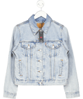 LEVI'S The Original Trucker Jacket - Light Blue Wash UK S - Reliked