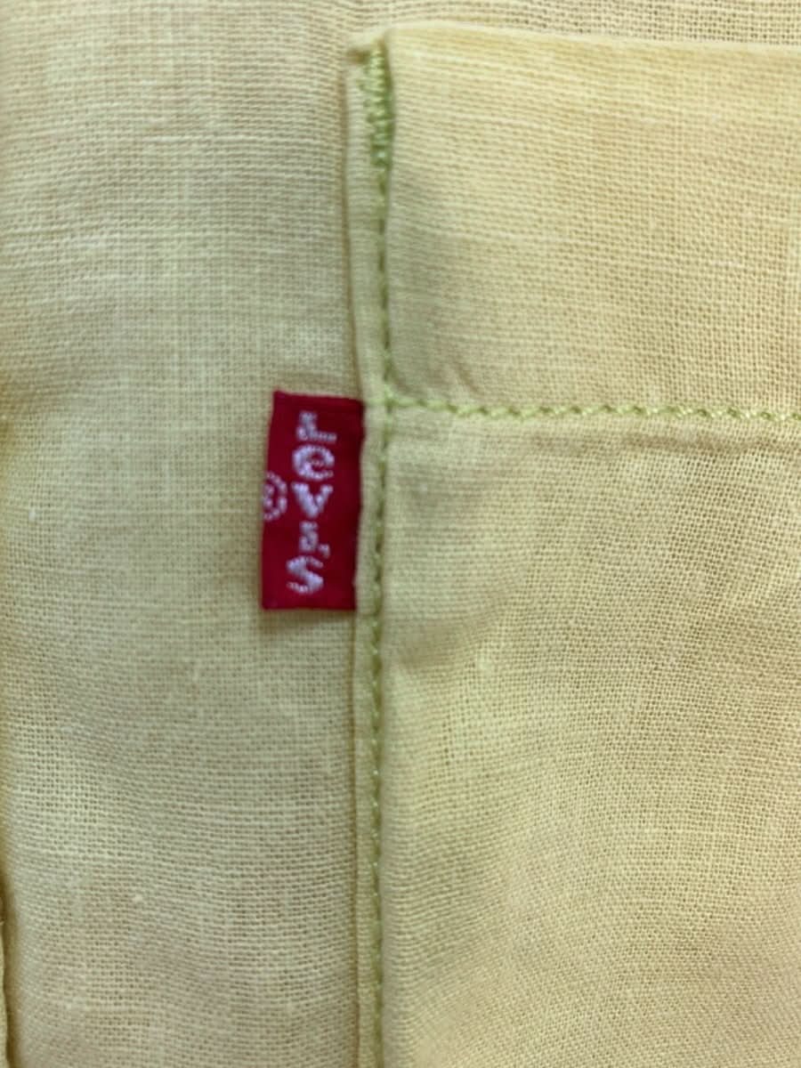 Levi's Yellow Linen Blend Short - Sleeve Shirt S - Reliked