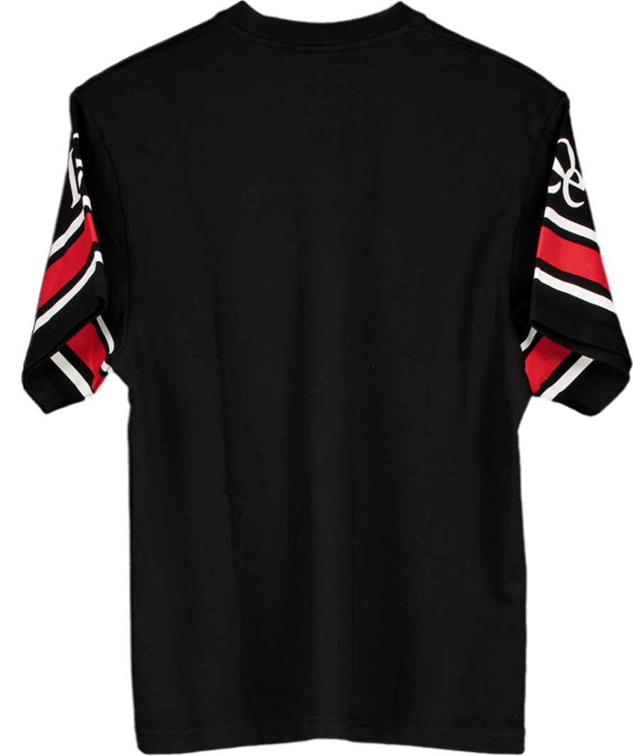 LIFE OF EASE Black Heavyweight Organic Cotton Loe 89 Tee UK S - Reliked