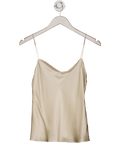 LilySilk Champagne Beige 100% Mulberry Silk Cami Top UK XS - Reliked