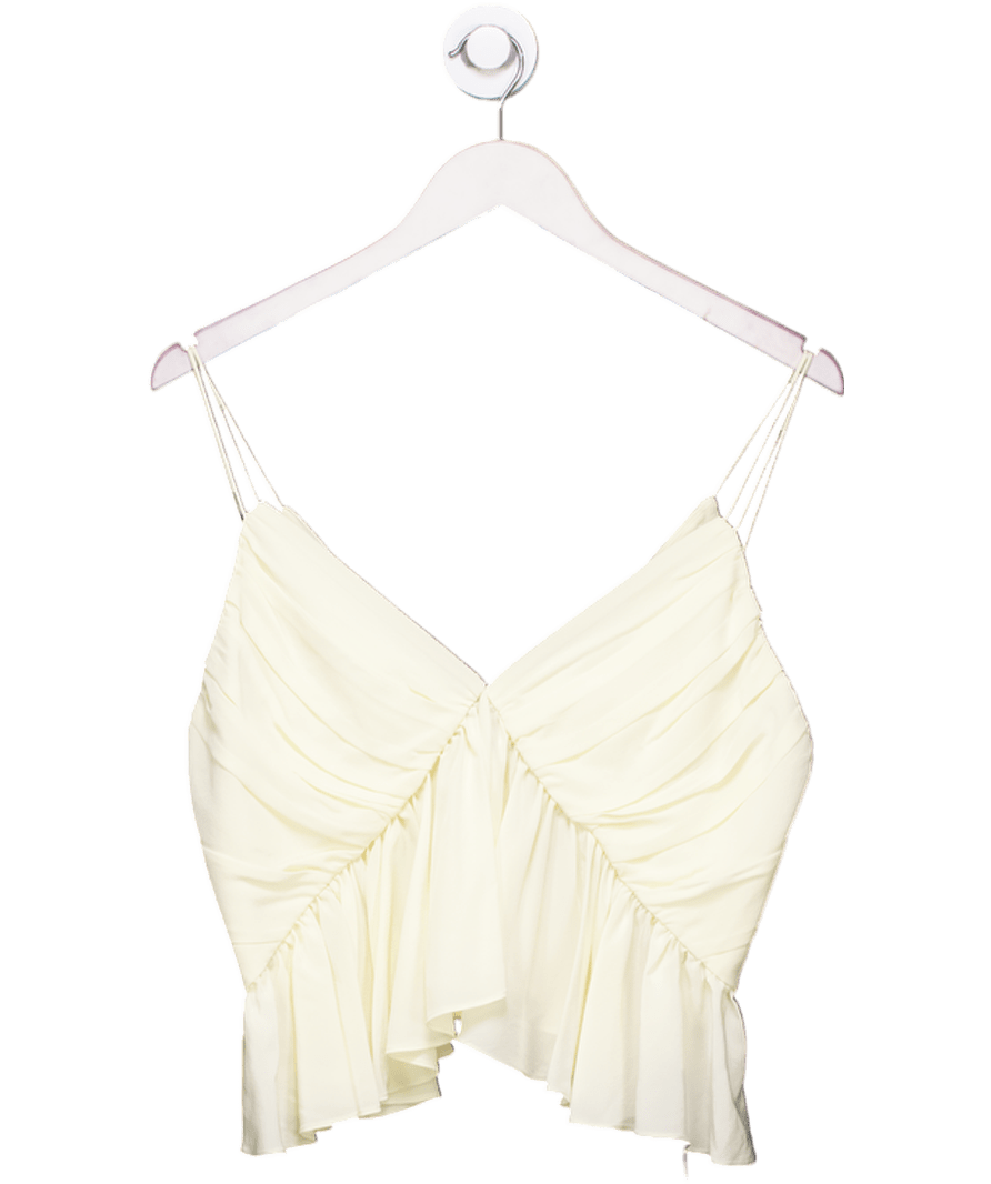 LilySilk Cream Pleated 100% Silk Camisole UK 10 - Reliked