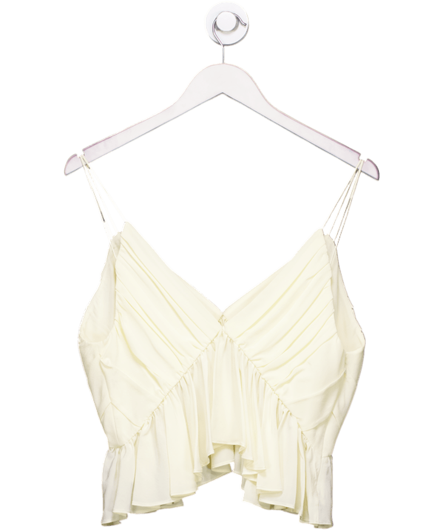 LilySilk Cream Pleated 100% Silk Camisole UK 10 - Reliked