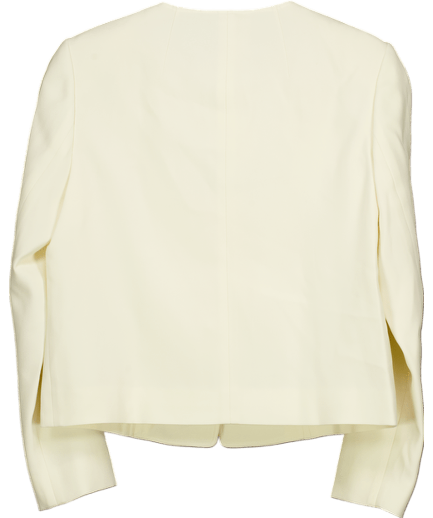 LilySilk Cream Tailored Silk Boxy Jacket UK 6 - Reliked