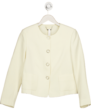 LilySilk Cream Tailored Silk Boxy Jacket UK 6