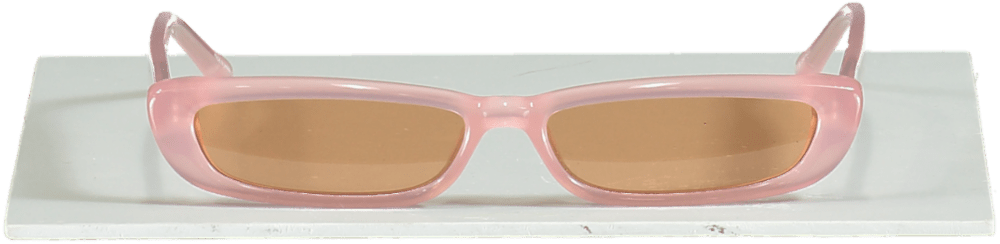 Linda Farrow x The Attico Thea Angular Sunglasses in Pink - Reliked