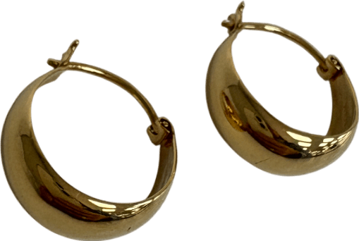 Linjer gold vermeil Jorunn Chunky Gold Hoop Earrings - Reliked