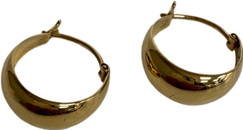 Linjer gold vermeil Jorunn Chunky Gold Hoop Earrings - Reliked