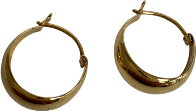 Linjer gold vermeil Jorunn Chunky Gold Hoop Earrings - Reliked