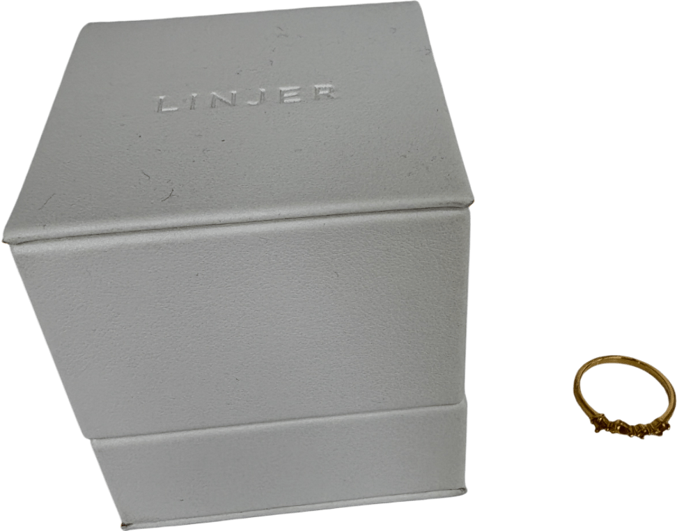 Linjer Ilse Citrine Gold Vermeil Ring Size 49 - Reliked