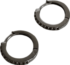 Linjer Silver Huggie Hoop Earrings - Reliked