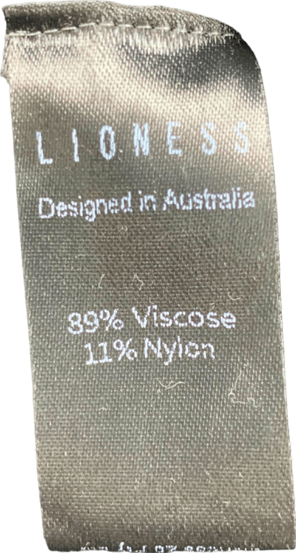 Lioness Black Sleeveless Ruched Top UK S - Reliked