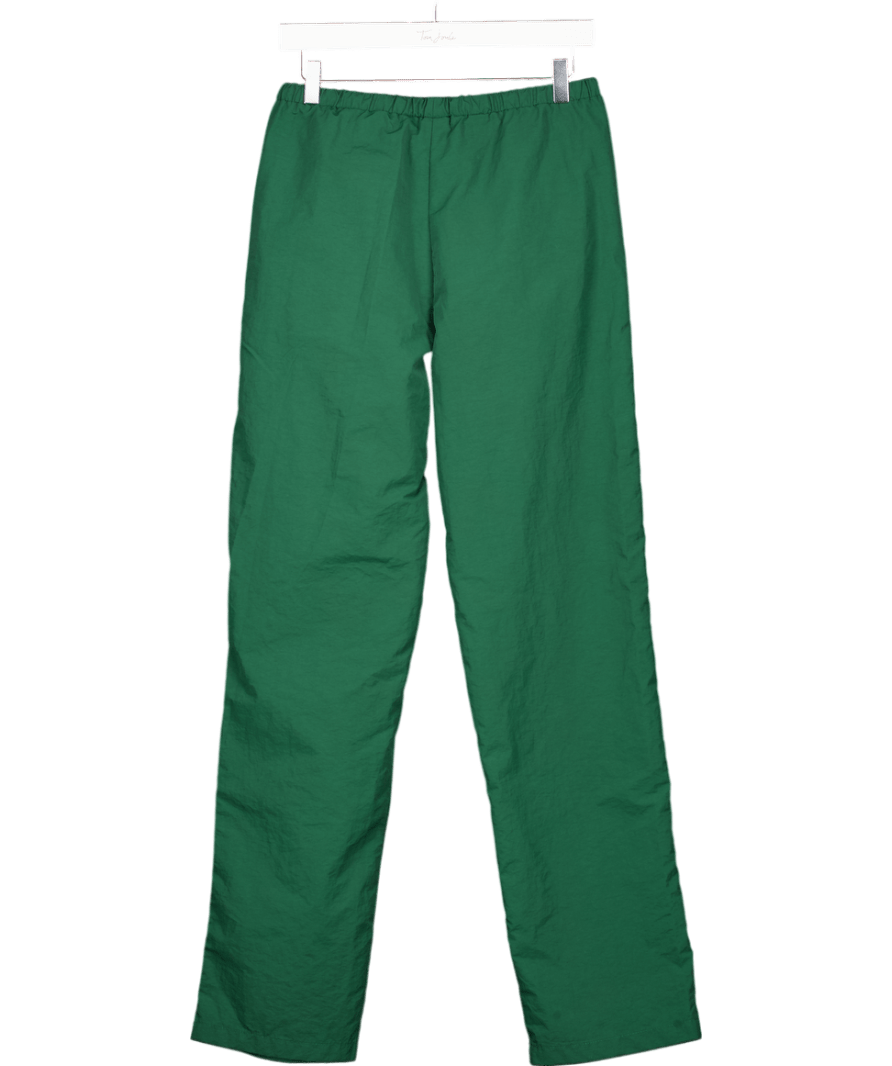 Lioness Green Wide Leg Drawstring Shell Trousers UK XS - Reliked