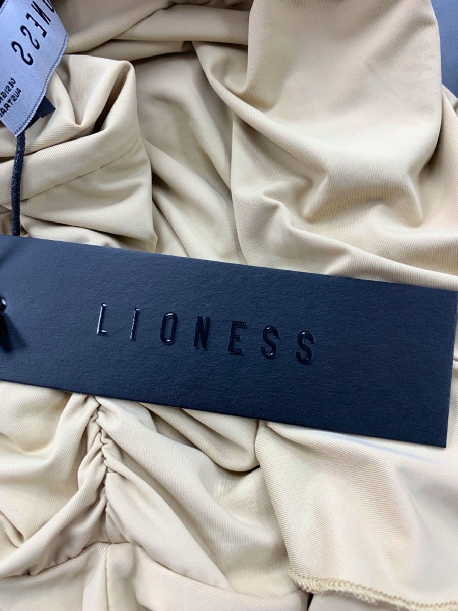 Lioness Pale Khaki Oui Oui Mini Dress UK XS - Reliked