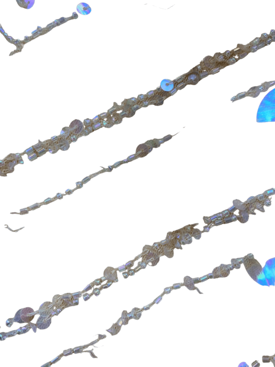 Lipsy Beige Sequin Embellished Halter Top UK 8 - Reliked