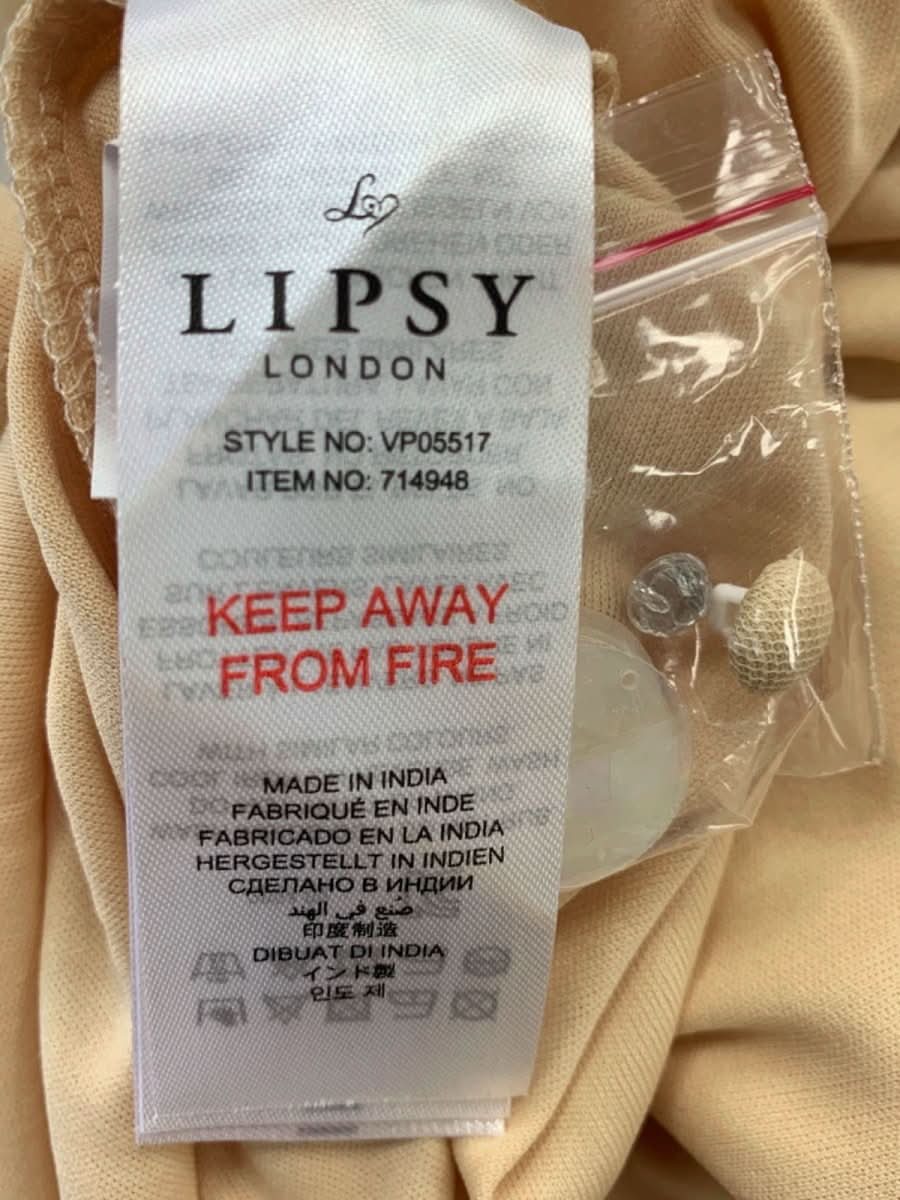 Lipsy Gold Sequin Embellished Mini Dress UK 8 - Reliked