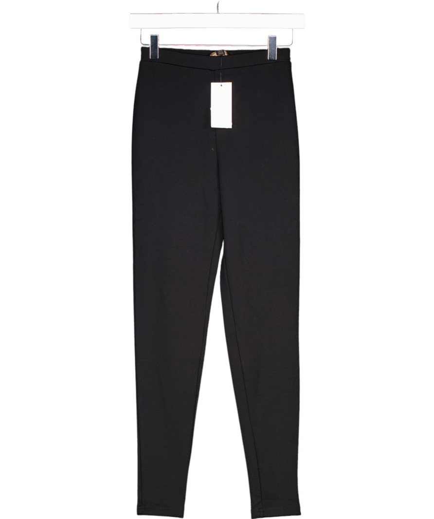 lipsy london Black Premium High Waist Leggings UK 8 - Reliked