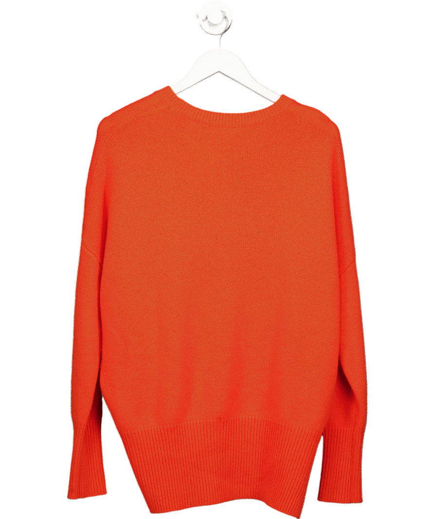 Lisa Yang Orange 100% Cashmere Oversize Jumper Sz2 UK M/L - Reliked