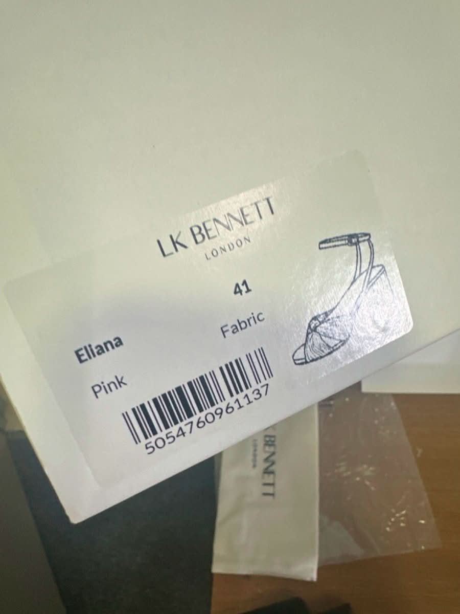LK Bennett Pink Eliana High Heel Sandals 41 UK 8 - Reliked