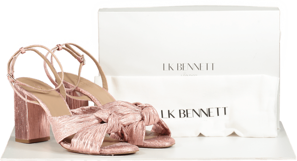 LK Bennett Pink Eliana High Heel Sandals 41 UK 8 - Reliked