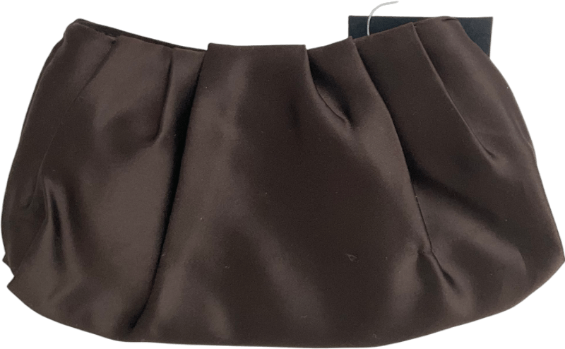 L.K.Bennett Brown Leather Bow Tie Purse - Reliked