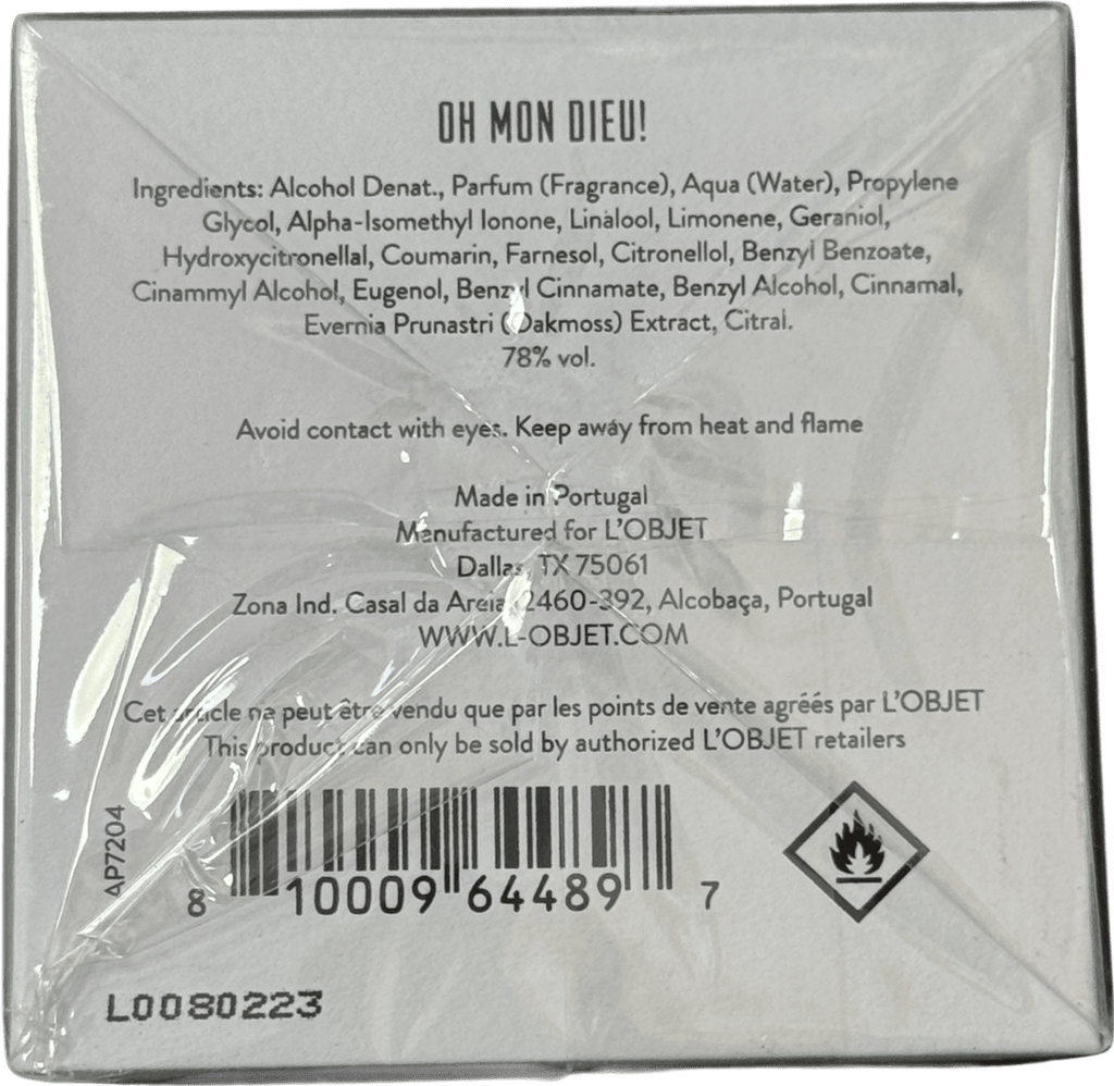 L'objet Oh Mon Dieu! Eau De Parfum 100ml 50ml - Reliked