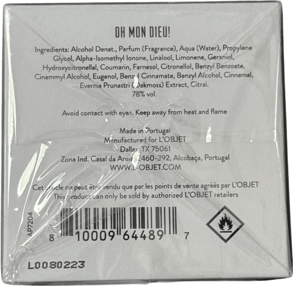 L'objet Oh Mon Dieu! Eau De Parfum 100ml 50ml - Reliked