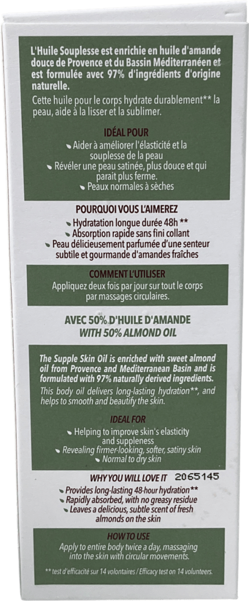 Loccitane Almond Supple Skin Oil Amande 100ml - Reliked