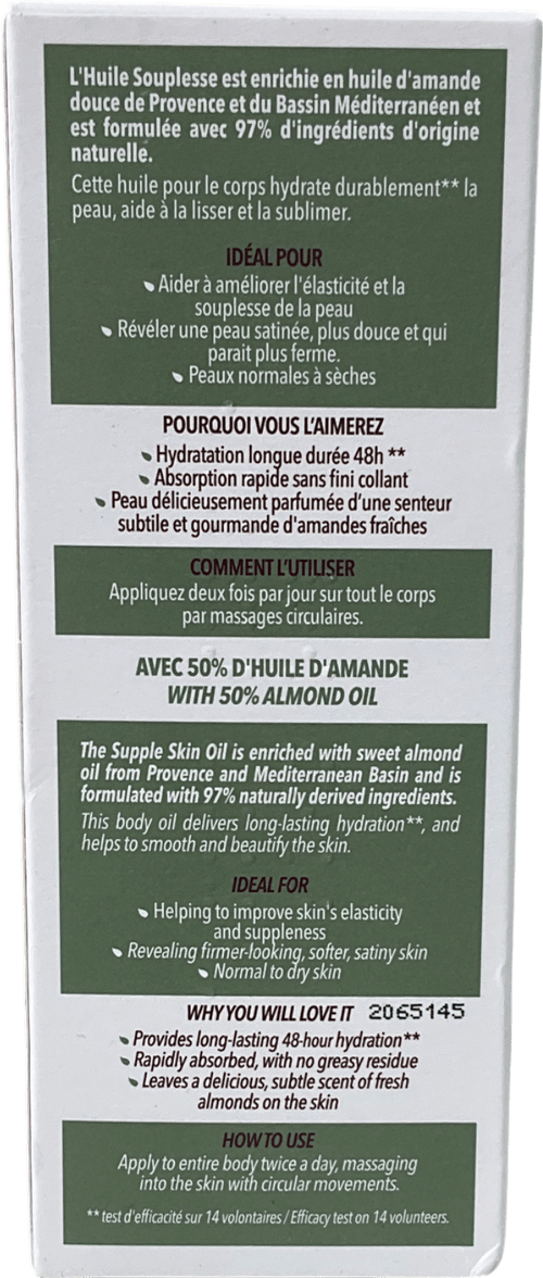 Loccitane Almond Supple Skin Oil Amande 100ml - Reliked