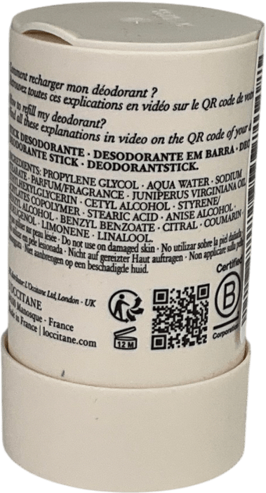 L'Occitane Cédrat Stick Deodorant Refill 70g - Reliked