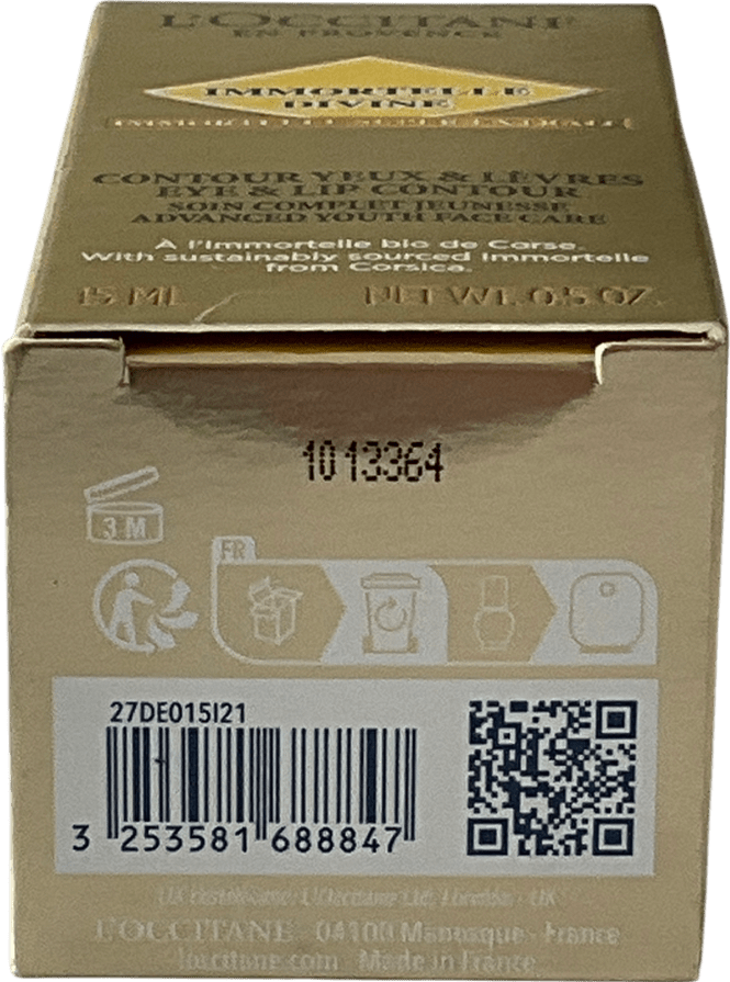 Loccitane Immortelle Divine Eye & Lip Contour 15ml - Reliked