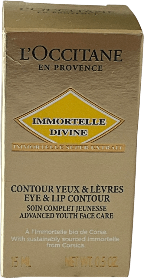 Loccitane Immortelle Divine Eye & Lip Contour 15ml - Reliked