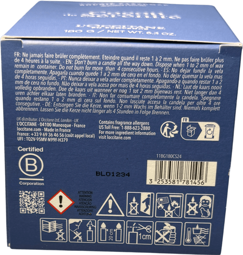 L'Occitane Paris Cocon De Sérénité Candle 180g - Reliked