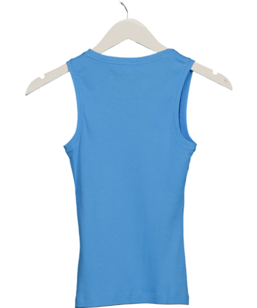 Loewe Blue Anagram - embroidery Rib Tank Top UK XS - Reliked