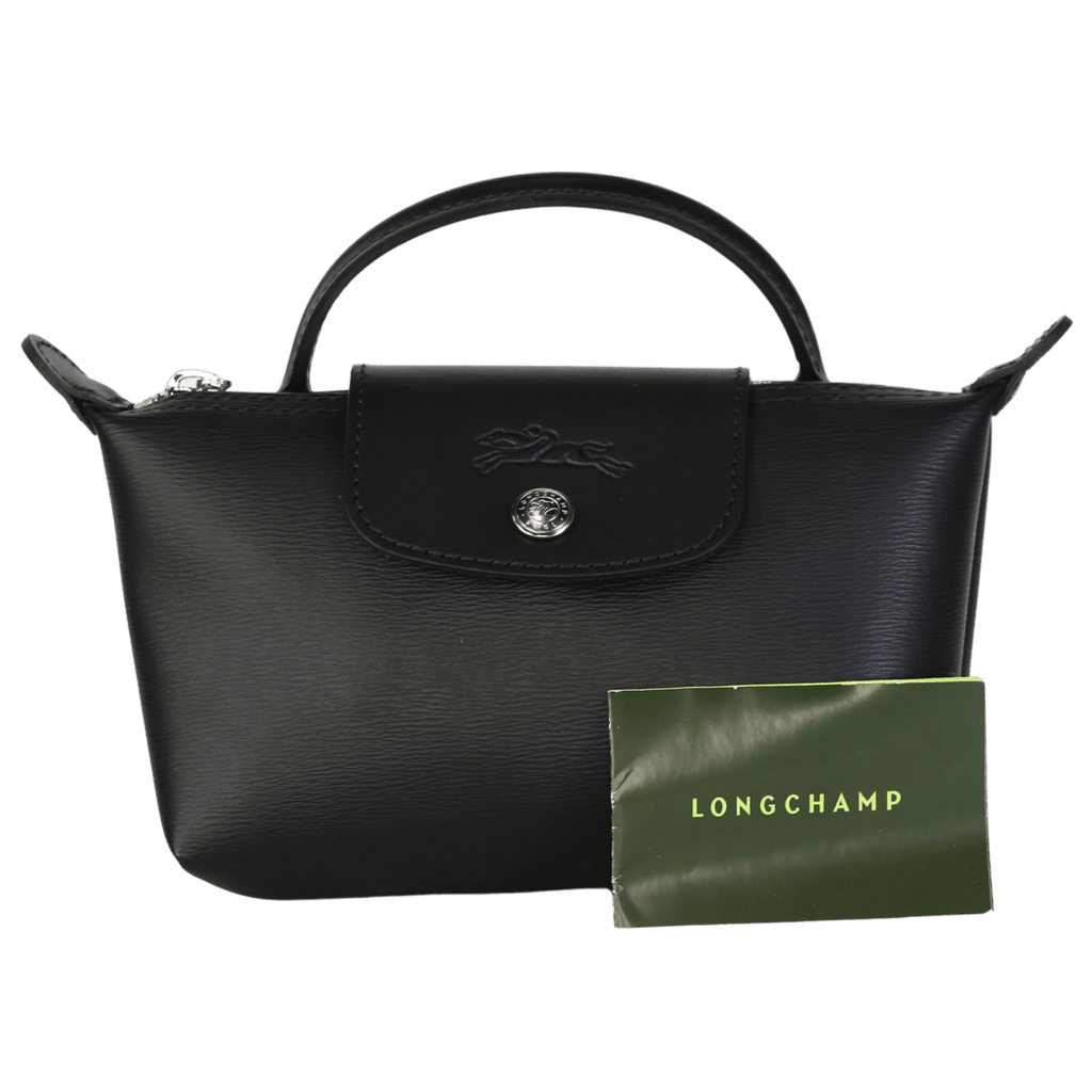 Longchamp Black Le Pliage City Pouch With Handle No Size - Reliked